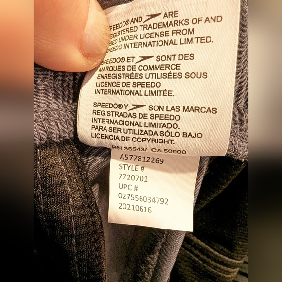 SPEEDO Man's Tech Warm Up gray  moisture wicking drawstrings waist Pants size M - Picture 8 of 9